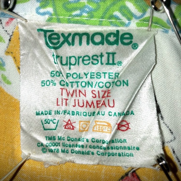 VTG Ronald McDonald's Twin sheet set - Picture 5 of 6